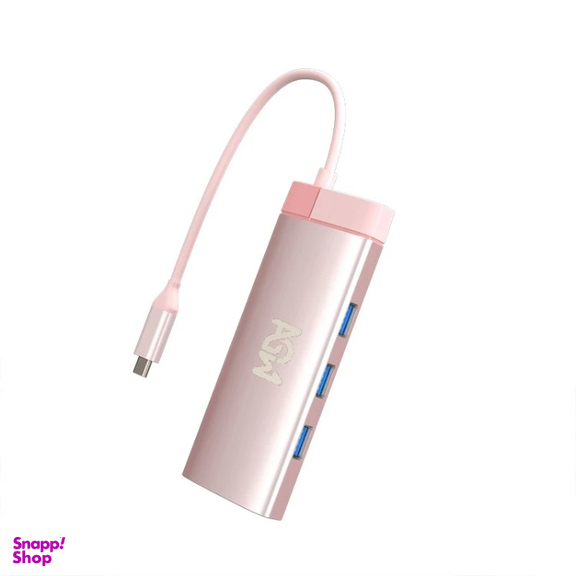 USB هاب 6 پورت Type-C ای جی دبلیو مدل BS6A