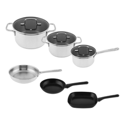 سرویس قابلمه و تابه استیل 9 پارچه برگهف مدل HELIX کد 5089