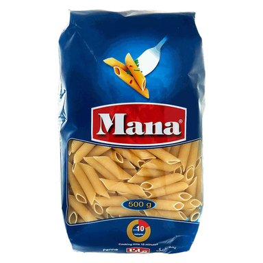 پاستا پنه بزرگ مانا وزن 500 گرم