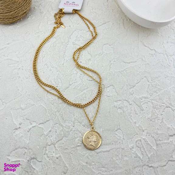 گردنبند زنانه ژوپینگ مدل سکه کد N5118