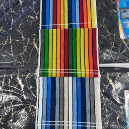 حوله دستی حریر مدل چند رنگ سایز 35×70 سانتی متر