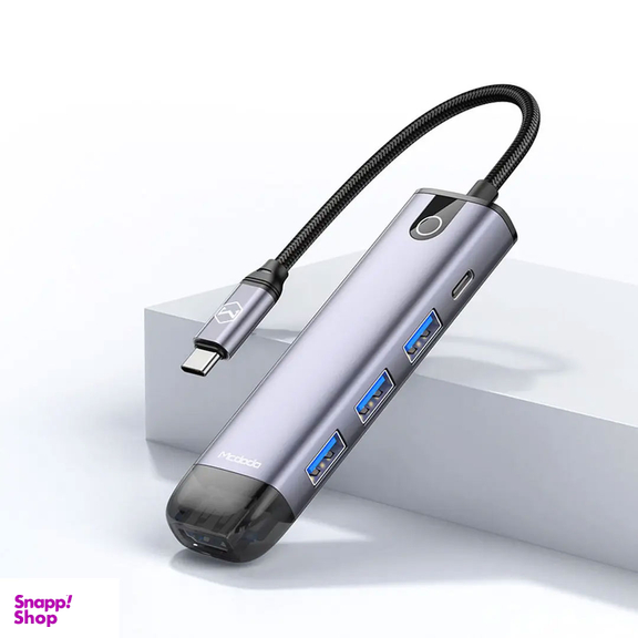 هاب 5 پورت USB-C مک دودو مدل HU-7750 طول 15 سانتی‌ متر