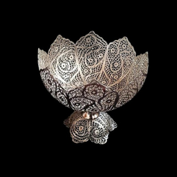 کاسه آجیل خوری ملیله کاری امین نگار کد M-10