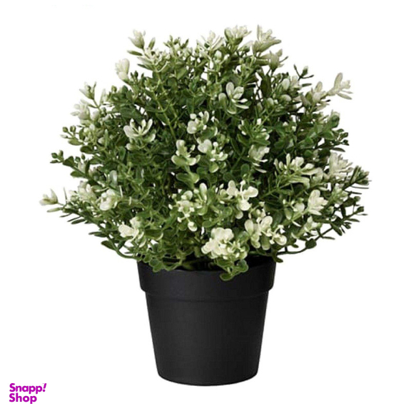 گلدان ایکیا مدل FEJKA-16840 به همراه گل مصنوعی