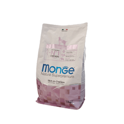 غذای خشک گربه مونژه مدل عقیم شده طعم مرغ وزن 1.5 کیلوگرم