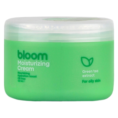 کرم آبرسان و مرطوب کننده دست و صورت بلوم مدل عصاره چای سبز مناسب برای پوست چرب حجم 130 میلی لیتر