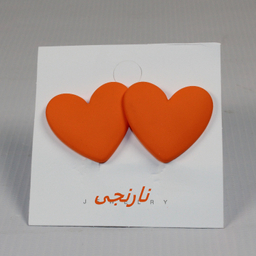 گوشواره زنانه مدل پلاس طرح قلب کد 003