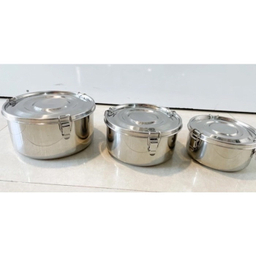 ظرف نگهدارنده مدل استیل KL19194 بسته سه عددی