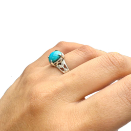 انگشتر نقره زنانه کد DSTN 98561