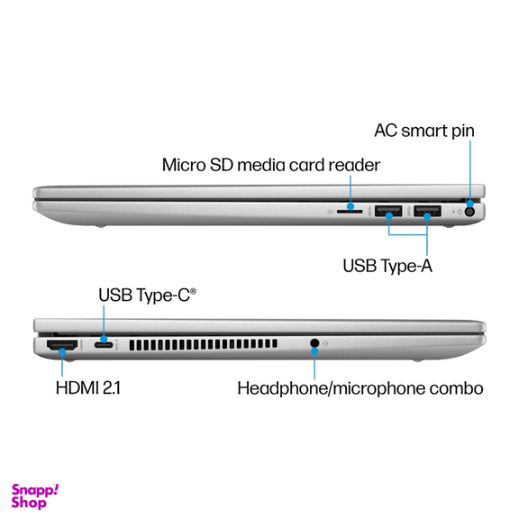 لپ تاپ 14 اینچ اچ پی مدل ENVY X360 14 ES1013DX A+ 8GB DDR4 1TB SSD