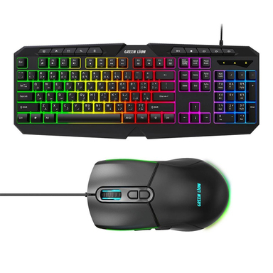 ماوس و کیبورد باسیم گرین لاین مدل GKM-400 RGB