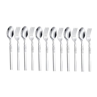 سرویس قاشق و چنگال 12 پارچه جی فی نی مدل T31