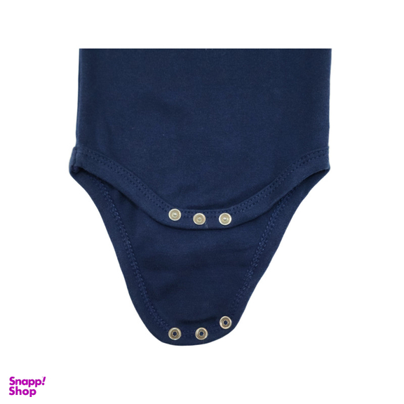 بادی آستین کوتاه نوزادی مدل 6219 رنگ سرمه ای