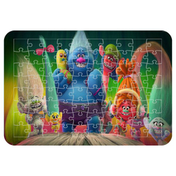 پازل 54 تکه اطلس آبی طرح کارتون ترول ها مدل P1650