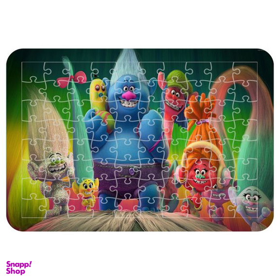 پازل 54 تکه اطلس آبی طرح کارتون ترول ها مدل P1650