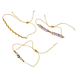 دستبند دخترانه طرح H&M کد 163 بسته 3 عددی