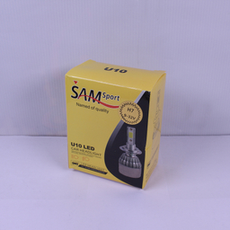 لامپ هدلایت خودرو سام مدل U10 پایه H7 بسته 2 عددی