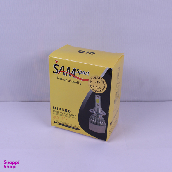 لامپ هدلایت خودرو سام مدل U10 پایه H7 بسته 2 عددی