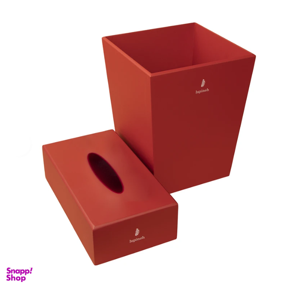 ست سطل و جای دستمال کاغذی لوپینه مدل IRIS-LP119