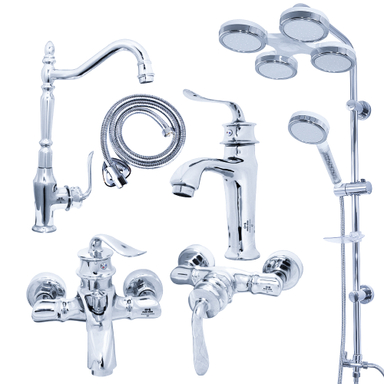 ست شیرآلات اهرمی اندیکا مدل بامبو کد 65 مجموعه 6 عددی