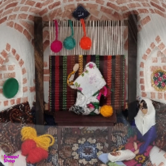 کاسه دیوارکوب حجیم سازی شده طرح قالی بافی مدل TP-1023-0184-00