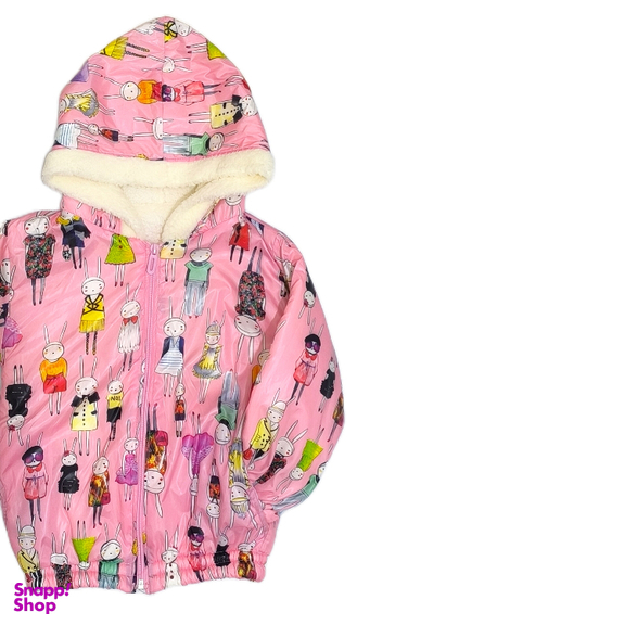 کاپشن دخترانه طرح عروسکی کد 125