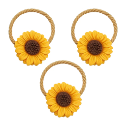 کش مو زنانه مدل آفتابگردان کد 1397 مجموعه 3 عددی