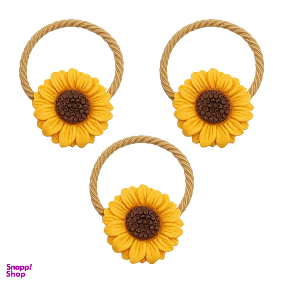 کش مو زنانه مدل آفتابگردان کد 1397 مجموعه 3 عددی