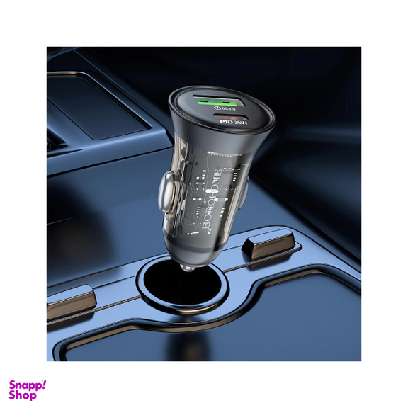 شارژر فندکی 25 وات بروفون مدل BZ26A PD+QC3.0