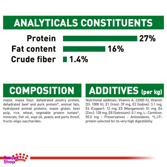 غذای خشک سگ رویال کنین مدل مینی ادالت وزن 2 کیلوگرم