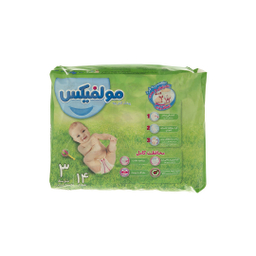 پوشک مولفیکس سایز 3 بسته 14 عددی