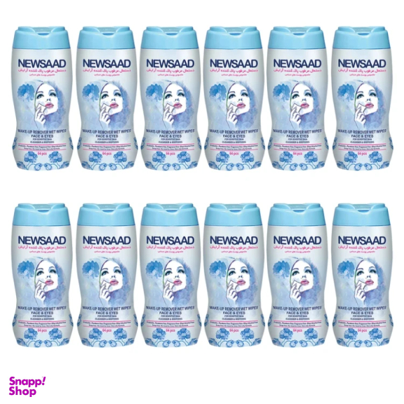 دستمال مرطوب نیوساد مدل S012 دوازده بسته 64 عددی