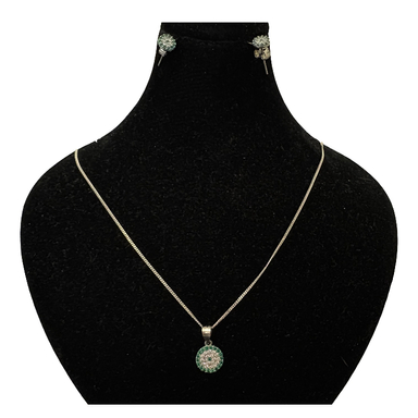 نیم ست نقره زنانه گیرا مدل چشم نظر کد G974