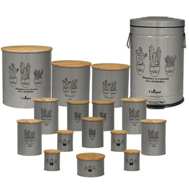 سرویس آشپزخانه یونیک 16 پارچه مدل کاکتوس کد 9093