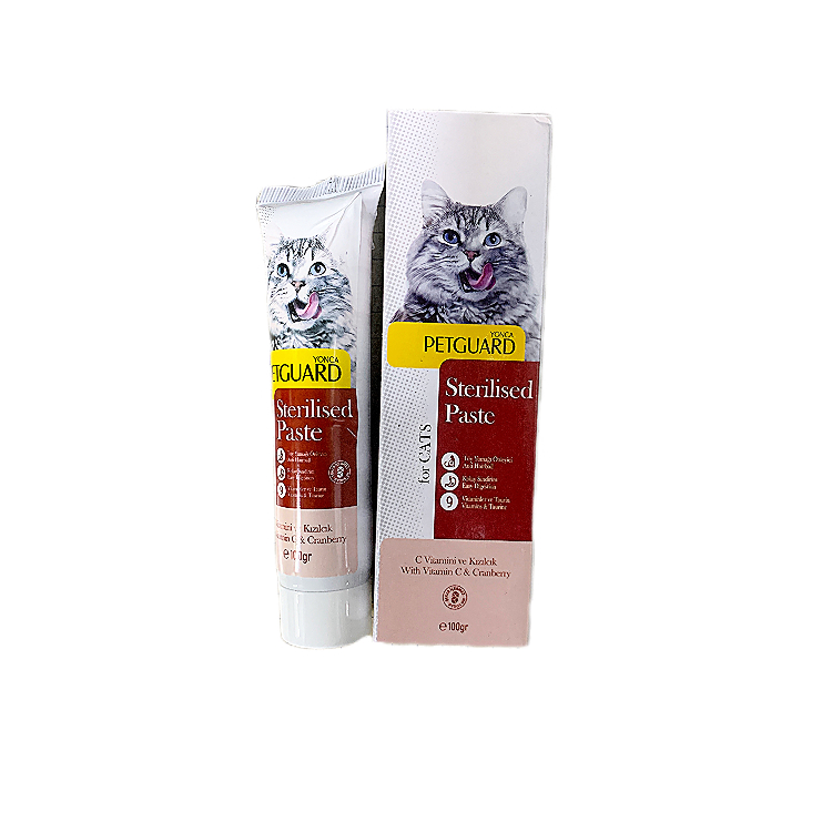 خمیر مالت گربه عقیم شده پت گارد کد 001 وزن 100 گرم