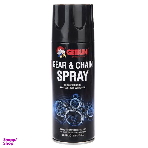 اسپری روان کننده زنجیر و چرخ دنده گتسان مدل G-1112C حجم 450 میلی لیتر
