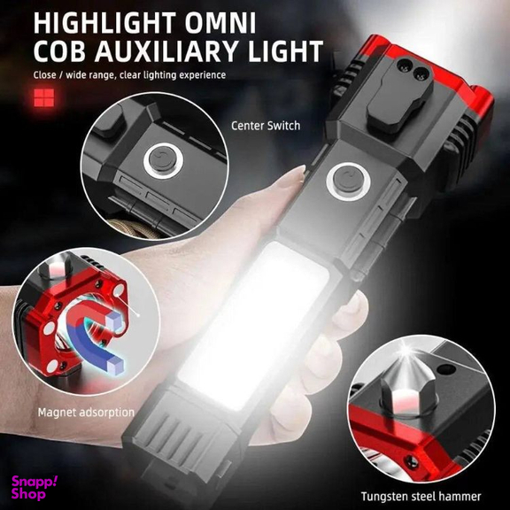 چراغ قوه LED شارژی چندکاره کد DST117