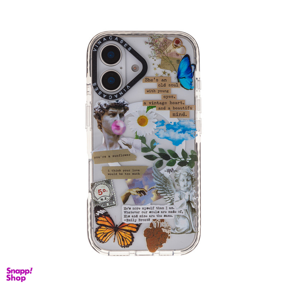کاور موبایل ویناکیسز مدل Vintage collage MagSafe مناسب اپل iphone 16