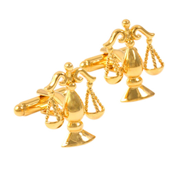 دکمه سردست مردانه زرکات طرح ترازو عدالت مدل C133