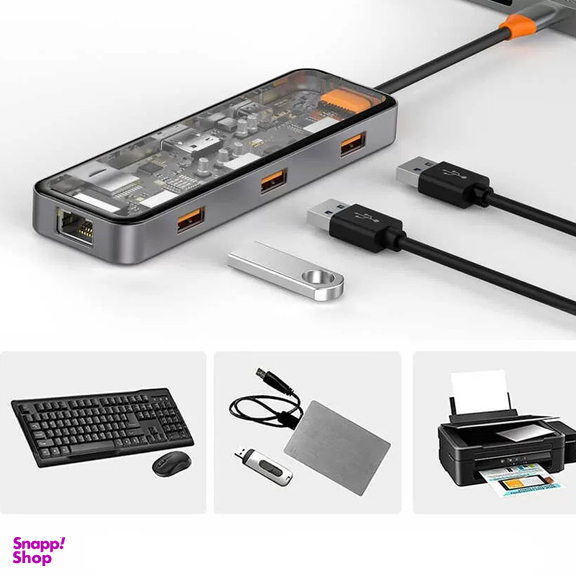 هاب 8 پورت USB-C بیوا مدل HUB-03