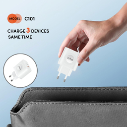 شارژر دیواری موبایل و ساعت 23 وات کربی مدل C101 3in1