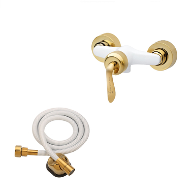 شیر سرویس بهداشتی حکمت نشان مدل قاصدک کد ST به همراه شلنگ