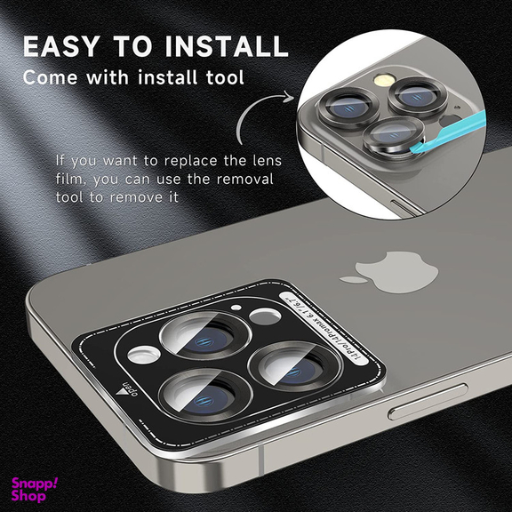 محافظ لنز دوربین بوف مدل HD-ColorLenz مناسب برای گوشی موبایل اپل Iphone 14 Pro Max / 14 Pro