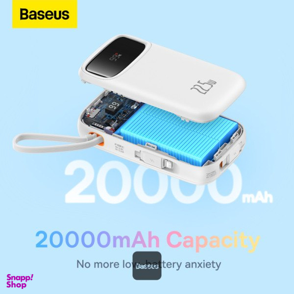 پاوربانک بیسوس مدل Qpow2 ظرفیت 20000 میلی آمپر ساعت