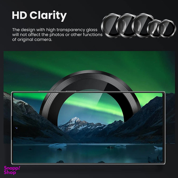 محافظ لنز دوربین بوف مدل Color Lenz Film مناسب برای گوشی موبایل سامسونگ Galaxy S22 Ultra