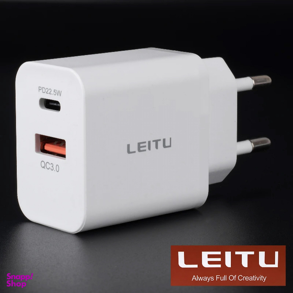 شارژر دیواری 22.5 وات لیتو مدل LH-32 به همراه کابل تبدیل Lightning