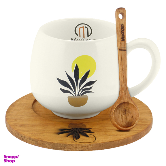 ست ماگ سایه دار مکنوس کد 6671008 طرح گلدان کوچک