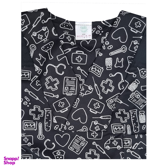 ست کلاه و روپوش پزشکی مردانه تادو مدل SRO22