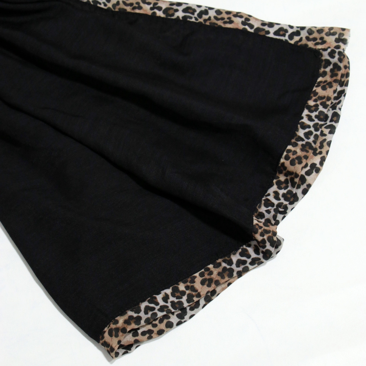 شال زنانه مدل حاشیه پلنگی کد ana9080