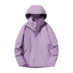 کاپشن دوپوش دخترانه اسنوهاک کد 99618B رنگ یاسی